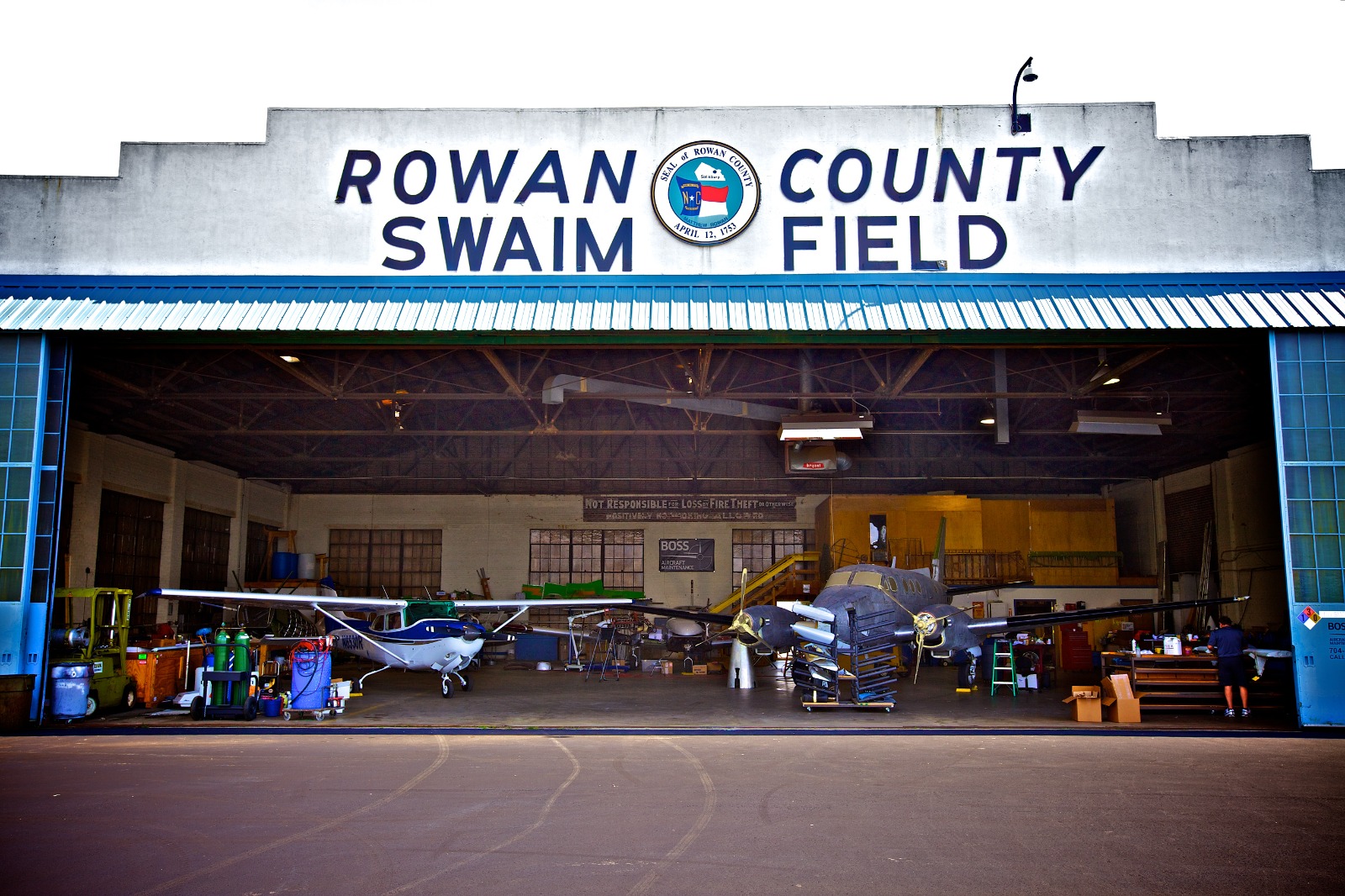Aircraft refinishing project at BOSS Aircraft Refinishers